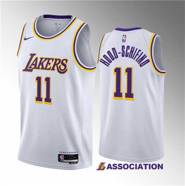 Men's Los Angeles Lakers #11 Jalen Hood-Schifino White 2023 Draft Association Edition Stitched Basketball Jersey Dzhi ,We sell and wholesale Men's Los Angeles Lakers #11 Jalen Hood-Schifino White 2023 Draft Association Edition Stitched Basketball Jersey Dzhi  on line form chian!